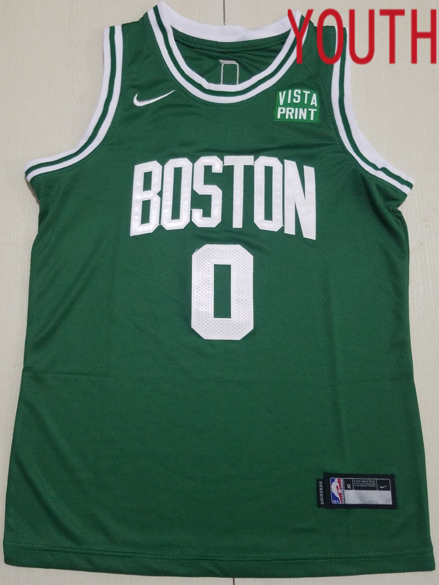 Youth Boston Celtics #0 Tatum Green Nike 2022 NBA Jersey
